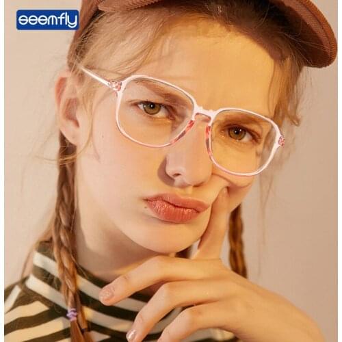 Seemfly Transparent Computer Glasses Frame Women Men Soft Eyewear Clear Lens Optical Spectacle Simple Fashion Eyeglasses Unisex