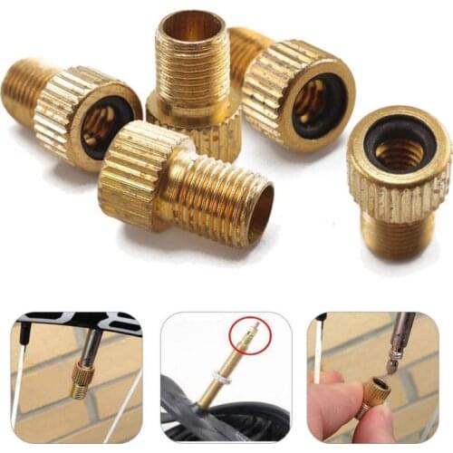 Hot Sale ! 5Pcs Wheel Tire Transfer Valve Adapter Cinverter Road Bike Cycle Bicycle Punp Tube Car Valve Caps Dropship