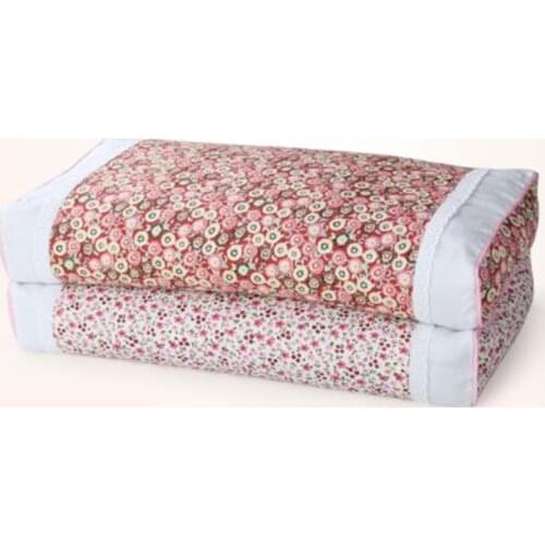 Cotton buckwheat husk pillow neck care pillow Korean pastoral small floral nap cervical pillow adult