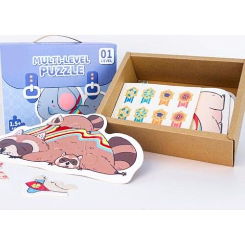 Advanced Educational Jigsaw Childrens Educational Toys Animal Fruit and Vegetable Transportation Ice and Snow World puzzle