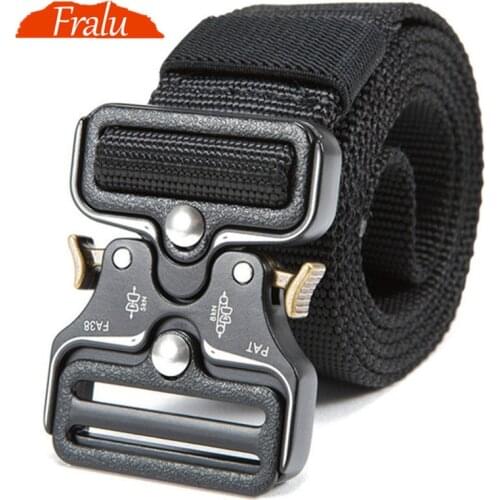 NewTactical Belts Nylon Military Waist Belt with Metal Buckle Adjustable Heavy Duty Training Waist Belt Hunting Accessories