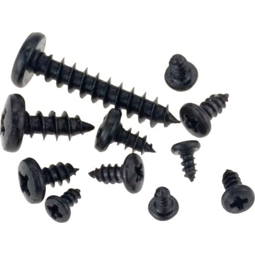 M1.7 M2 M2.3 M3 M4 Small Black Carbon Steel Cross Phillips Pan Round Head Self Tapping Screw