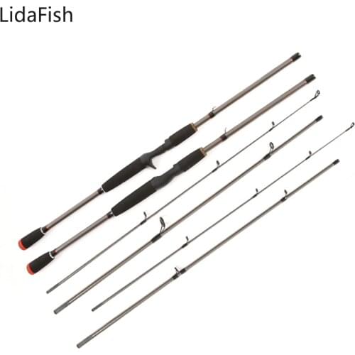 Spinning Lure Fishing Rod M power 1.8m 2.1m Carbon Casting Fishing rod Fast action travel lure rod fishing pole