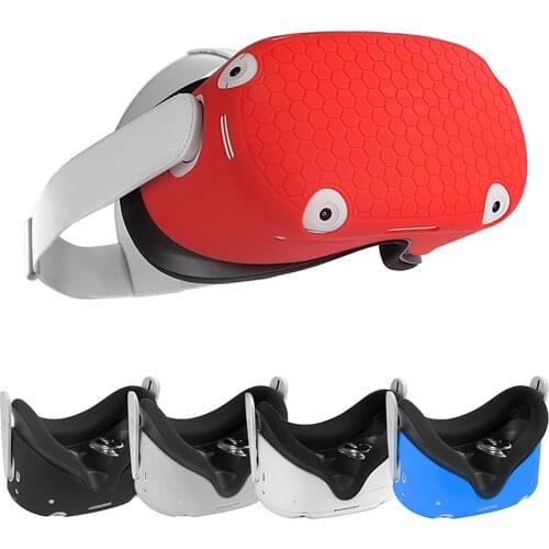 VR Helmet Protective Front Cover For Oculus Quest 2 Silicone Anti-Throw Protection Shell For Oculus Quest 2 Headset Accessories