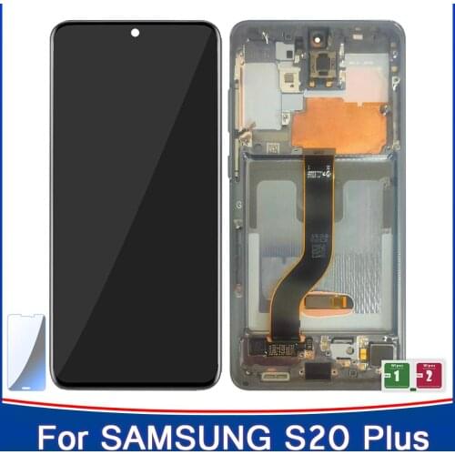 LCD Screen For Samsung Galaxy S20 G980 G980F Touch Screen Digitizer For Samsung S20 Plus G985 G985F Original Display With Frame