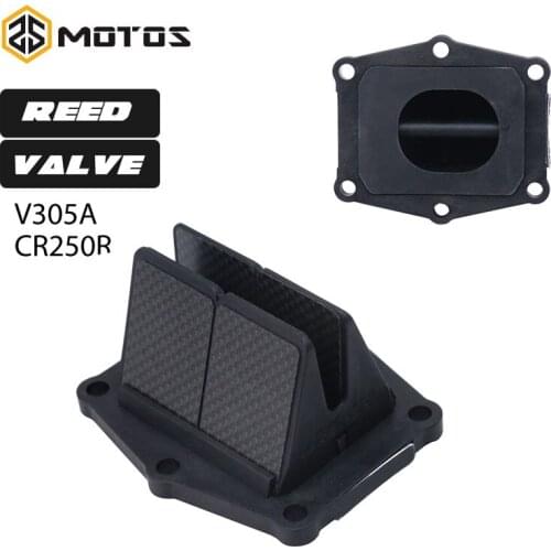 ZS MOTOS Carbon Fiber Intake Reed Valve For HOND CR250R Motorcycle Intake Reed Valve For VForce3 V305A