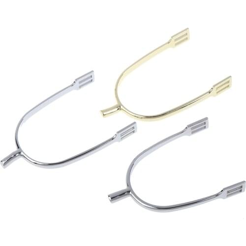 1 Pair Zinc Alloy Horse Spurs Equestrian Horse Riding Spurs For Men Gold/Silver-Color