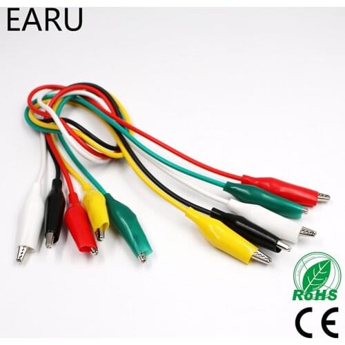 Brand New 10pcs Alligator Clips Electrical DIY Test Leads Alligator Double-ended Crocodile Clips Roach Clip Jumper Wire Battery