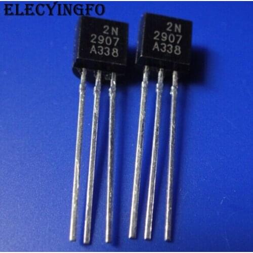 100pcs 2N2907A 2N2907 PNP 60V 0.6A TO-92 Brand New High Quality