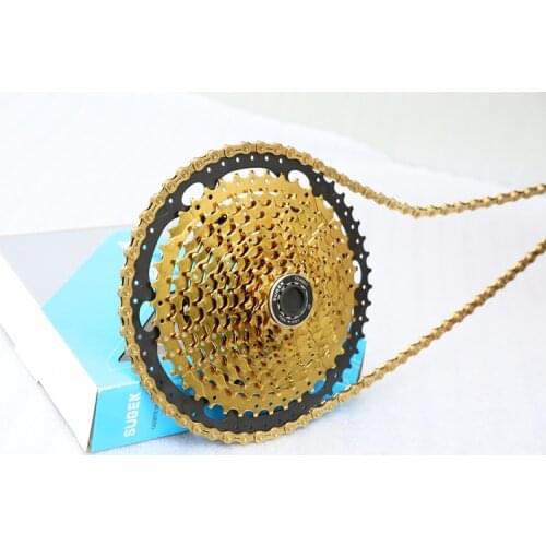 11 speeds Gold 11-50T Cassette MTB mountain bike Cassette 11 Speed compatible with SRAM Sunrace Cassette