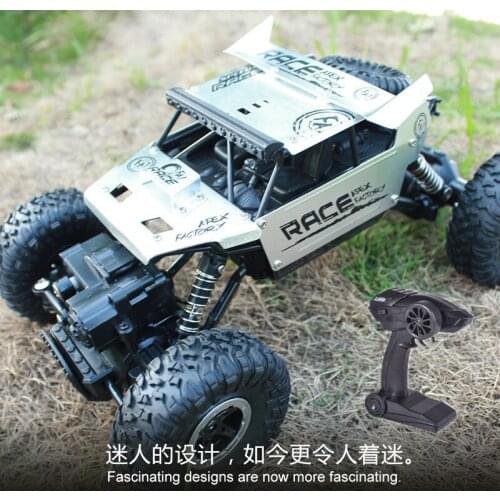 2.4G Alloy Climbing Car Remote Control Car Model 1:18 Four-Wheel Drive Buggy Climbing Car High-Speed RC Car Toys for Children