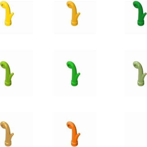 250pcs/lot Kennie Building Blocks Plant Green Bamboo Tree Leaves for Flowers parts Compatible with NO.15279 GRASS W/ TUBE& d=3.2