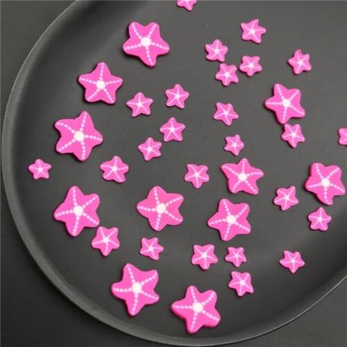 50g Starfish Polymer Clay Sprinkle For Kids Diy ,Soft Clay For Craft Clay/Nail Art /Scrapbook Decoration DIY,Craft Filler