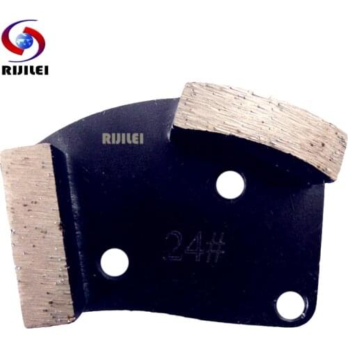 RIJILEI 12PCS/Set Diamonds Grinding disk for Concrete floor Diamond Grinding Shoes for Stone Metal grinding pads A60B
