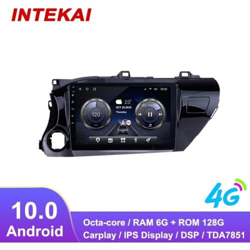 10.1"Android 10.0 Car Radio GPS Navigation autoradio multimedia player for Toyota Hilux revo LHD 2016 2019 head unit stereo