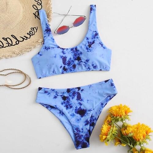 High Waist Bikinis 2021 Swimsuits Swimwear Women Splicing Biquini Beachwear High Waist Bathing Suits New Maillot De Bain #T4