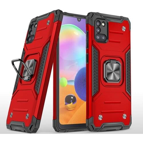 For Samsung Galaxy A31 Case Samsung A31 Protective Case Impact Armor Shockproof Magnetic Car Holder Phone Cover