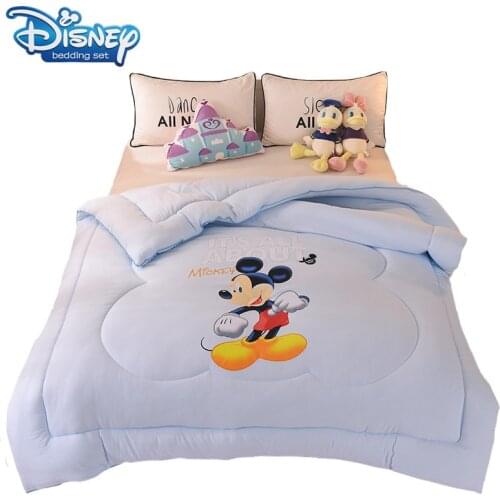 Disney Cartoon blue Mickey mouse Frozen Elsa Comforter Keep Warm The Quilt/duvet Core Thickening Warm Winter Quilt Best Gift