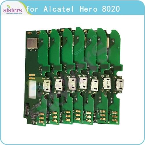 USB Charging Dock Flex Cable For Alcatel Hero N3 8020 USB Charger Board Mic Charging Flex Cable OT-8020D OT-8020E Replacement