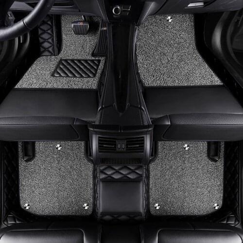 Black Car floor mats For lada granta 2114 2107 xray vesta sw cross kalina kalina car floor mats