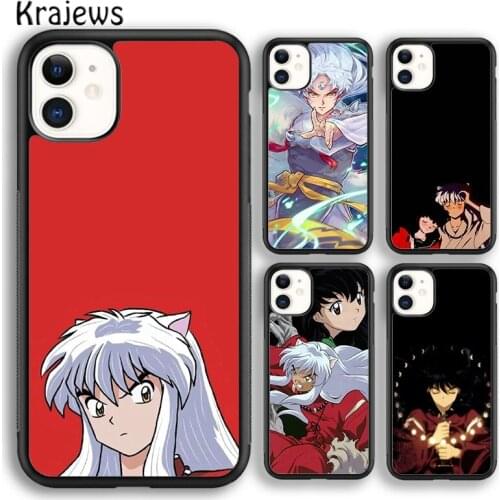 Krajews Anime Inuyasha soft Phone Case Cover For iPhone 5s SE 2020 6s 7 8 plus X XS XR 11 12 mini pro max coque Shell