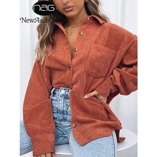 NewAsia Garden Women's Corduroy Shirts