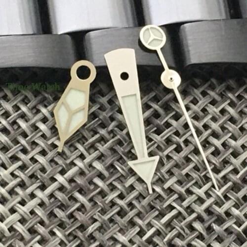 New Arrival Watch Hands Fit For NH35 NH36 Model 7s26 4r35 7009 Automatic Movement Gold/Black/Silver Color Green Lume