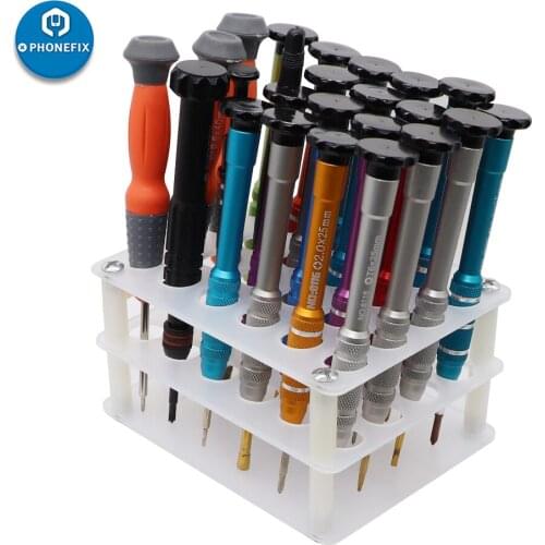 Screwdriver Storage Deck Box Screw Bit Home Accessories Practical Organizer Portable Transparent Acrylic Screwdriver Bracket