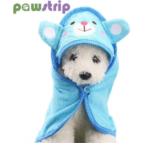 S/M/L Pet Dog Bath Powel Soft Super Absorbent Bathrobes for Teddy Cartoon Dogs Towel Dogs Cats Cleaning Accessories Pet Supplies