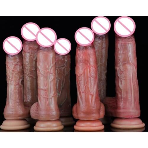 Realistic Dildos Skin Feeling Huge Fake Dick Sex Toys for Women Soft Liquid Silicone Big Penis Female Masturbator Erotic Product