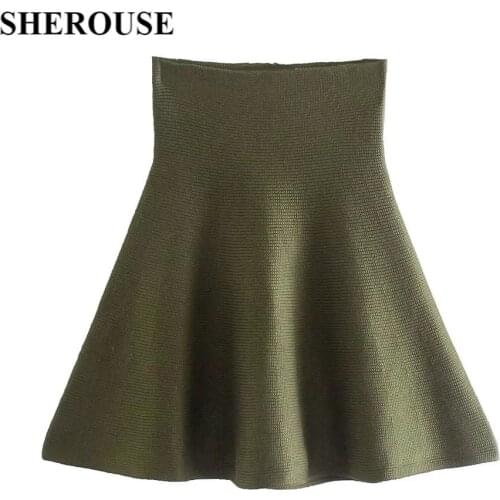 Женские трикотажные юбки Sherouse China At AliExpress