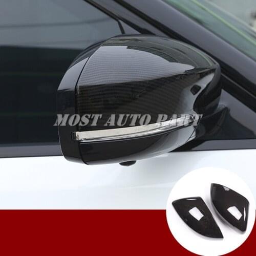 Carbon Fiber Style Rearview Mirror Cover For Land Rover Discovery 5 LR5 L462 2017-2021 Car Decoration Car Accesories Interior
