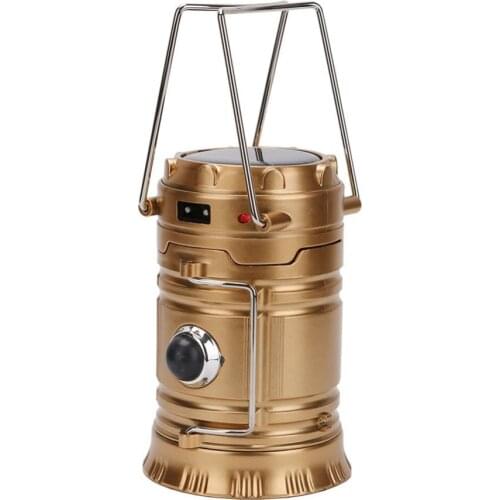 Luminaire LED Exterieur Solar Power Collapsible Flashlights Portable Lamp LED Rechargeable Hand Lamp Camping Lantern Light torch