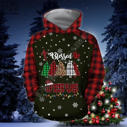 PLstar Cosmos Merry Christmas Santa Claus 3D Printed Hoodies Sweatshirts Zip Hooded For Men And Women Casual Streetwear Style-44