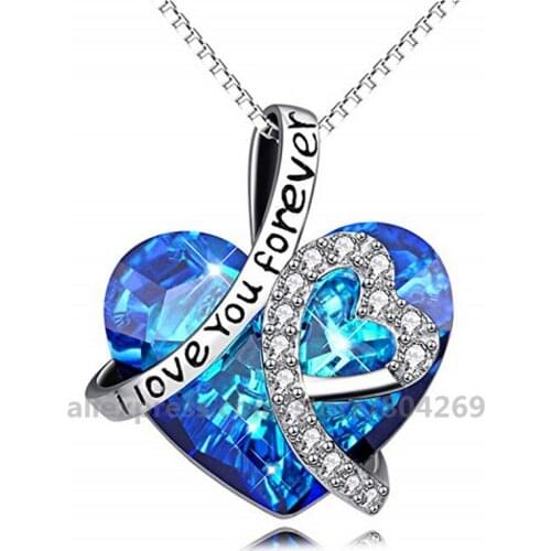 Most Popular Ladies Fashion Accessories Necklace The Heart Of the Ocean Pendant Necklace For Ladies Gifts
