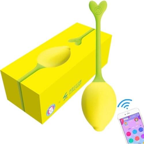 Lemon Shape Female Vibrating Egg APP Smart Remote Control Masturbation Device Shrink Vagina Exercise Massage Sex Toys Adult Toys