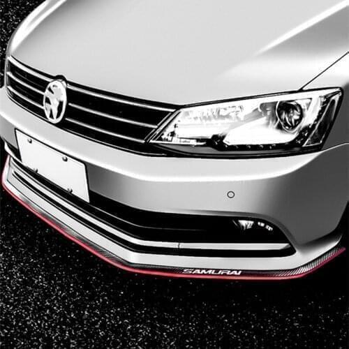 2.5 m front lip bumper car kit cushion tape soft black bumper for Skoda Octavia Fabia Rapid Superb Yeti Roomster