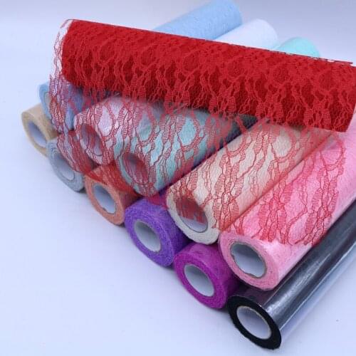 30cm X 10yard Tulle Organza Roll Fabric Sheer Gauze Element for Table Runner and Home Garden Wedding Party Decoration