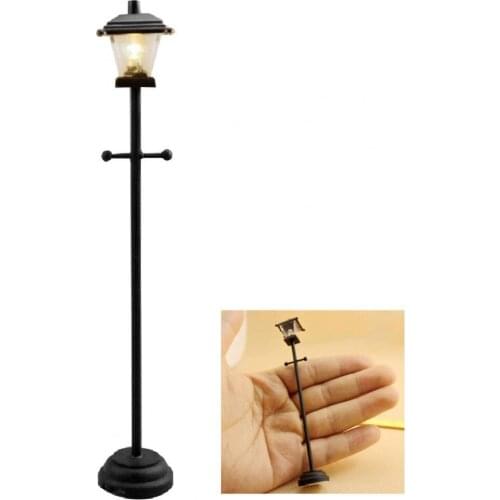 80% HOT SALE Dollhouse Street Light High Simulation DIY Decoration 1/12 Scale Mini Light Street Model Toy for Playing