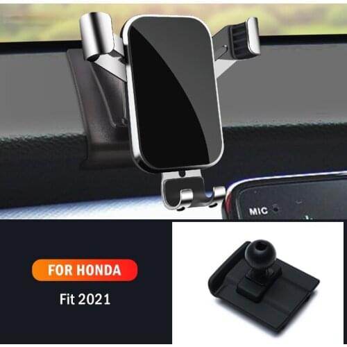 Car Mobile Phone Holder Special Air Vent Mounts GPS Stand Gravity Navigation Bracket For Honda Fit 2021 Car Accessories
