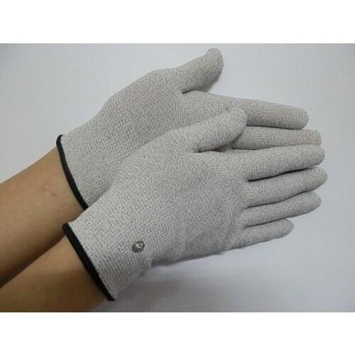 Free shipping 20 pairs Silver conductive fiber Massage socks / gloves for TENS units massager glove / sock