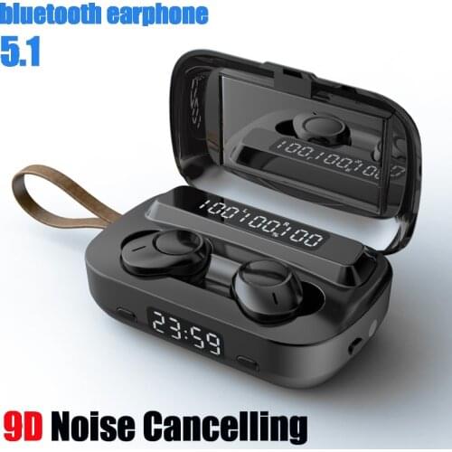 LANMIAO M13 9D Noise Cancelling Bluetooth Earphone Sports Waterproof Wireless Headphones TWS Bluetooth Headset Bluetooth 5.1