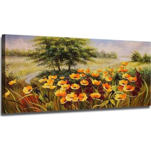 Large 5d diy diamond painting abstract landscape flower full square round diamond embroidery rhinestone round kit decorZP-3606