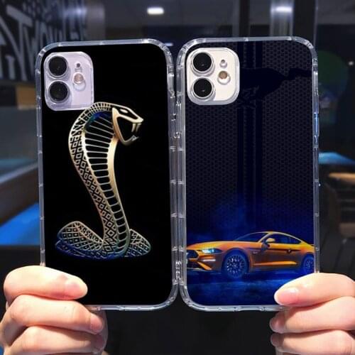 For Ford Phone Case Transparent for iPhone 6 7 8 11 12 s mini pro X XS XR MAX Plus cover funda shell