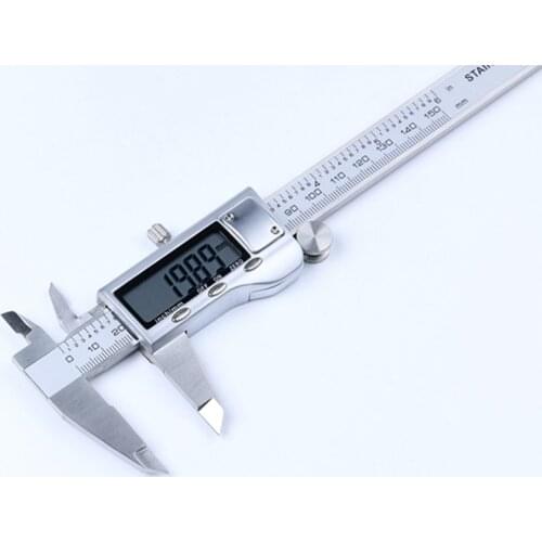 0-150mm/6" Stainless Steel Electronic Digital Vernier Caliper 0.01mm Large LCD Metal Micrometer Caliper Guage Measuring Tools