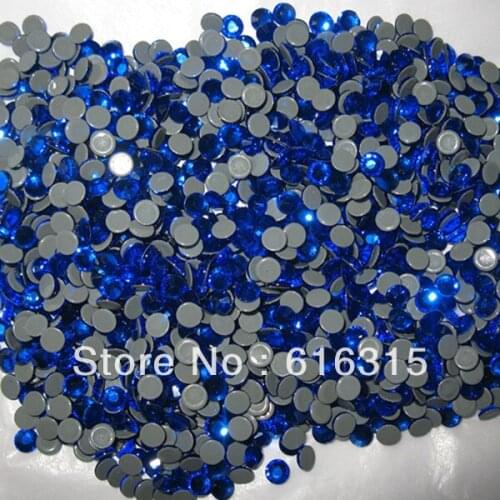 Hot fix rhinestone size ss20 in sapphire color china ,1440 pcs each pack 10 gross free shipping for women`s shoes crystal