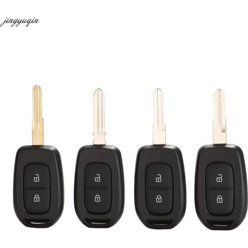 Jingyuqin 2 Buttons Remote Car Key Case Shell for Renault Dacia Logan Duster 2016 Sandero Lodgy Dokker
