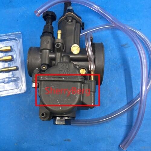 Carburetor 28mm PWK racing flat side for OKO carb Black 28 pwk repalce keihin carburettor