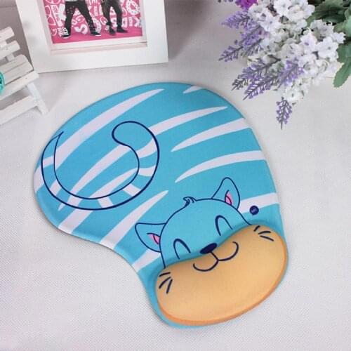 Cute Animal Mouse Pad Cow Non-slip Memory Foam Comfort Wrist Support Mouse Pad Animal Silicone Wrist Comfortable Slip Cartoon