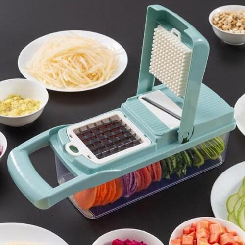 Kitchen Vegetable Fruit Slicer Grater Cutter Peeler Multifunctional Potato Carrot Shredders Chopper Drain Basket Kitchen Tools